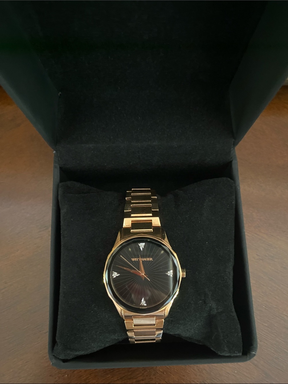 Wittnauer Women’s Odyssey 4107  - Rose Gold Tone Bracelet  with Diamonds